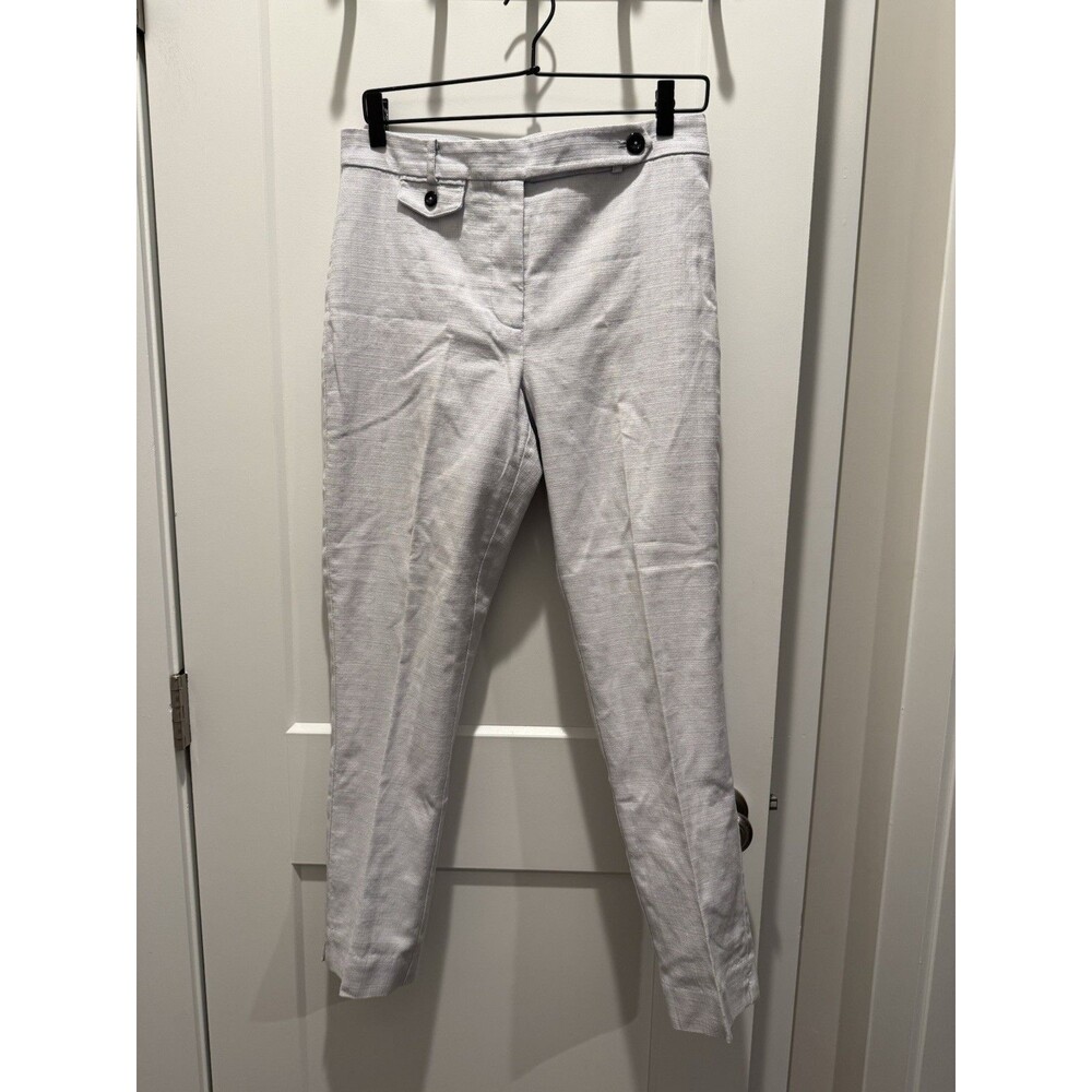 Anthropologie Womens Pale Blue Slim Ankle Pants Tailored Career Trousers Small 6
